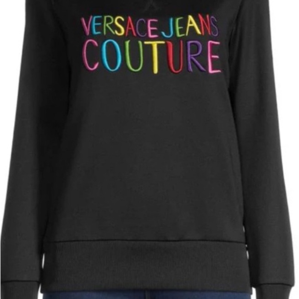 Versace Jeans Collection Black Crewneck Sweater